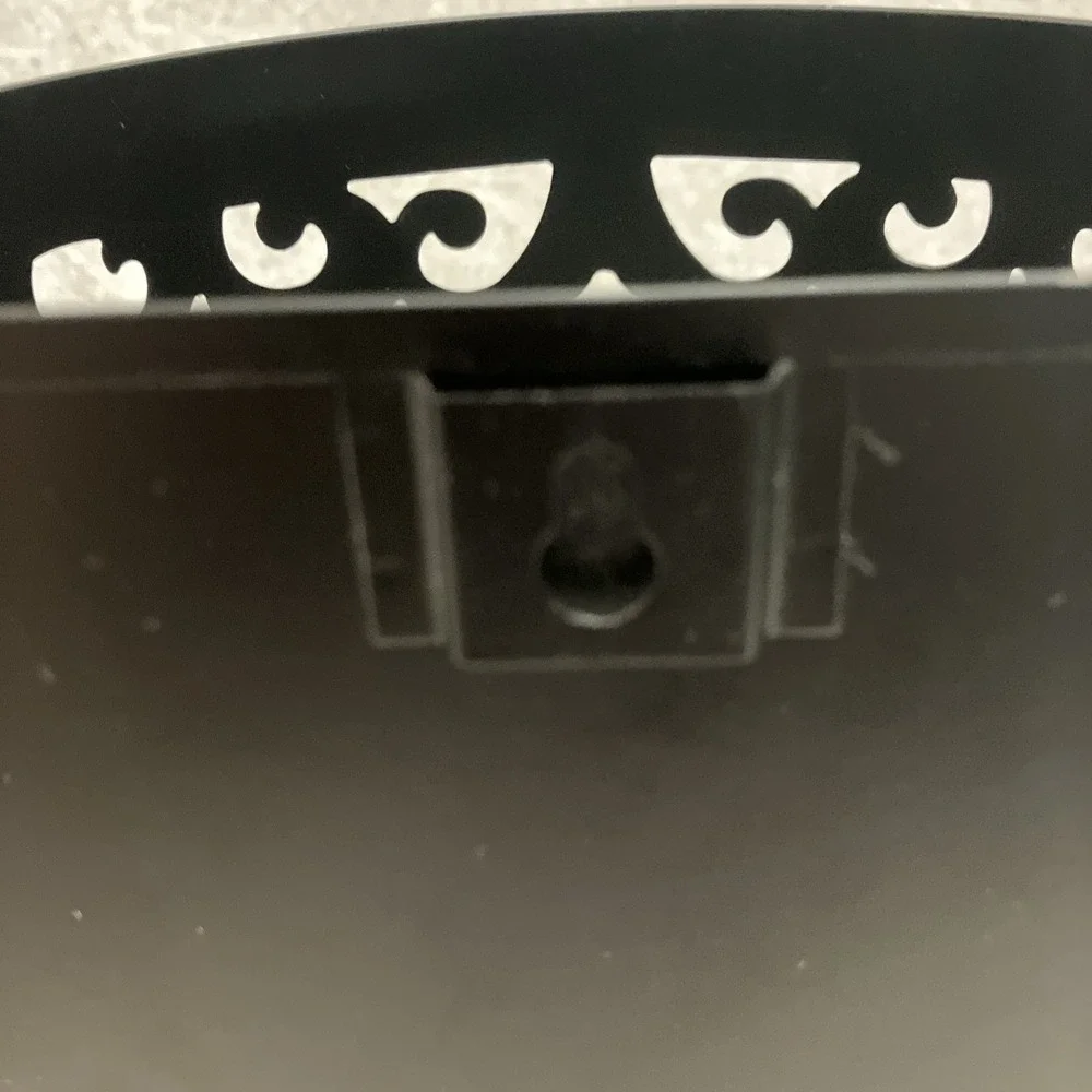 Mirrored Black Scrollwork Metal Sconce Wall or Table Decor Candle Holder